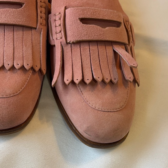 Boden Dusty Pink Suede Loafers - Picture 4 of 7